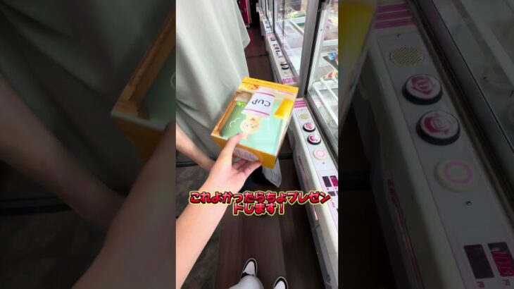 チャンネル登録すると景品取ります！#クレーンゲーム #ゲームセンター #ufoキャッチャー #プレゼント