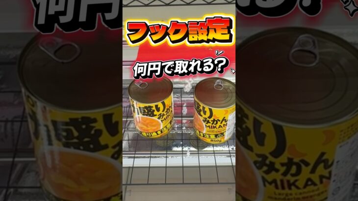 【フック攻略】超お得！？デカ盛りフルーツ缶詰を何円で取れるか挑戦してみた結果！【回遊館橿原店】 #クレーンゲーム #プライズ #ゲームセンター #ufoキャッチャー #ゲーセン