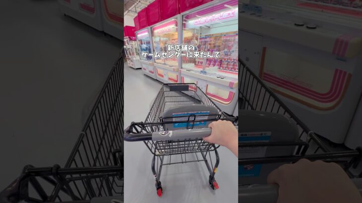 新店舗のゲーセンで巨大カートいっぱいになるまで景品を取った結果…‼️#クレーンゲーム #ゲームセンター #ゲーセン #ゲーム実況 #ufoキャッチャー #clawmachine #gameplay