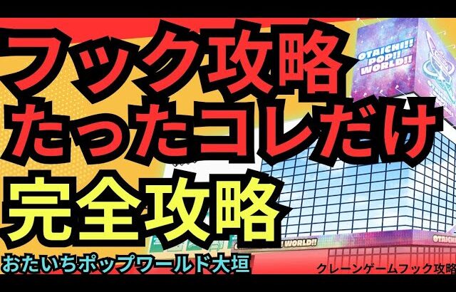 【フックはここを狙え！】おたいちポップワールド大垣　クレーンゲームフック攻略　フック設定はここを狙え！【クレーンゲーム】#おたいち #クレーンゲーム #フック