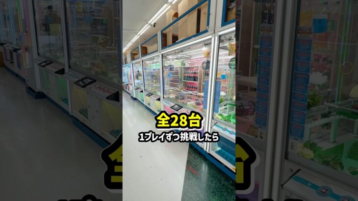 ゲーセンの飲み物のフック設定全台1プレイずつ挑戦したらお得なのか！？ #shorts #クレーンゲーム #ufoキャッチャー #ゲーセン #ゲームセンター #arcade #clawmachine