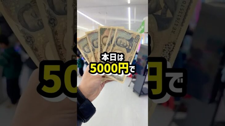 プロなら5000円でカートパンパンすることができるのか挑戦してみたら、、、 #shorts #クレーンゲーム #ufoキャッチャー #ゲーセン #ゲームセンター #arcade