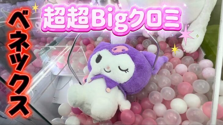 【クレーンゲーム】 超超BIG クロミ ぬいぐるみ Kuromi