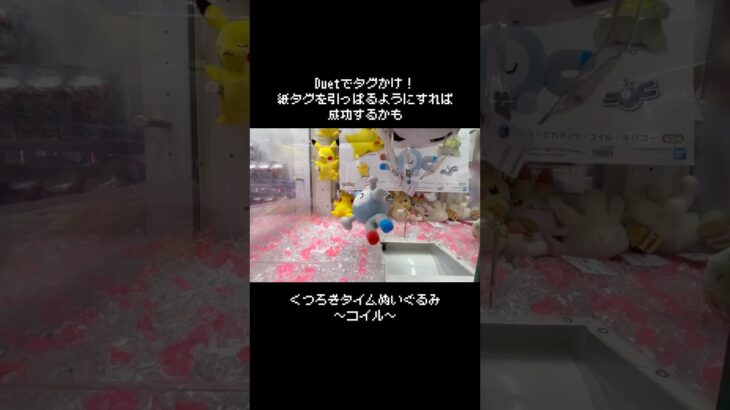 【Duetでタグかけ】コイル～くつろぎタイム～GET！！　　#ポケットモンスター #ポケモン #pokemon #ぬいぐるみ #クレーンゲーム