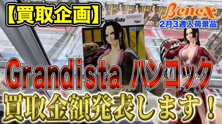 【クレーンゲーム】【買取企画】Grandistaハンコック　期待していたハンコック…全体的にそんな感じなの？　＠ベネクス川崎店