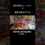 （再投稿）自宅手動クレーンゲームで景品を取ってみた#ゲームセンター #クレーンゲーム #ufoキャッチャー #お菓子 #駄菓子#shorts