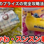 【クレーンゲーム】ちいかわ・BIG収納バスケットとパペットスンスンぬいぐるみティッシュケース攻略３選！