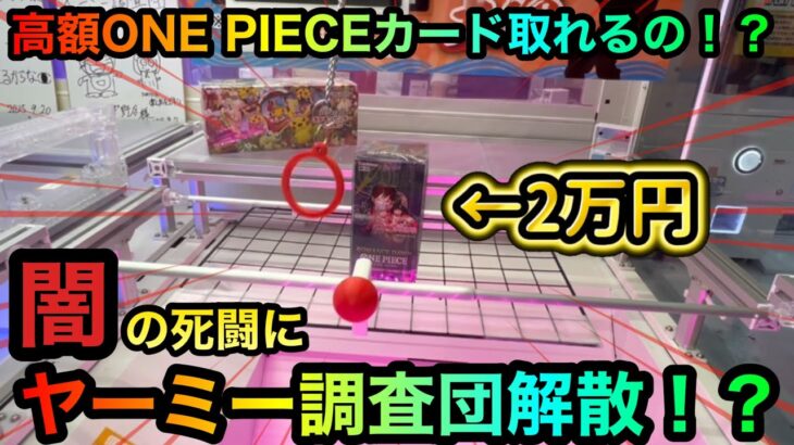 【クレーンゲーム】闇のONE PIECEカードBOXの死闘！攻略できるのか！？【ゲームセンター】