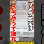 【クレーンゲーム】今流行りのフック設定はこう取れ！誰でもできる攻略法🔥#shorts