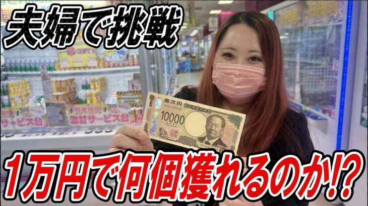 【クレーンゲーム】１万円で沼？それとも爆獲れ？夫婦の運命やいかに【ハピピランドこどもの国店】