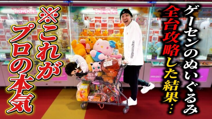 【見るだけで上手くなる】ゲーセンのぬいぐるみをプロが全台攻略して解説してみた結果がヤバすぎたwwww【クレーンゲーム・UFOキャッチャー】