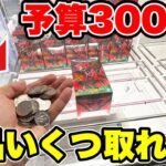 【クレーンゲーム】予算3000円で景品いくつ取れるかチャレンジ！