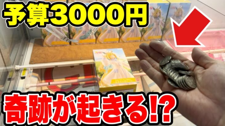 【クレーンゲーム】予算3000円で最新プライズフィギュアいくつ取れるか挑んだら奇跡的な展開に！？