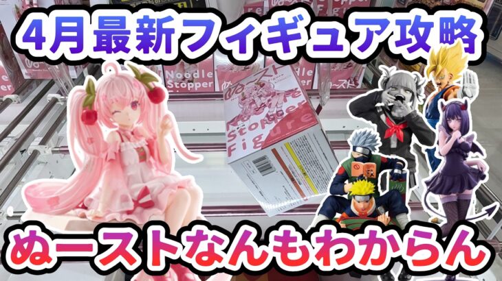 【クレーンゲーム】4月最新フィギュア攻略 ぬーストなんもわからん ぬーどるストッパーフィギュアー桜ミク2025ウィンクー