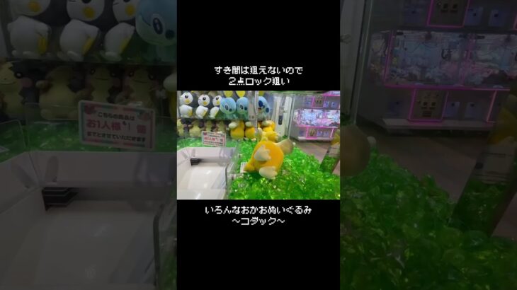 【ありがとう】最強の取り方でコダックGET！！　#ポケットモンスター #ポケモン #pokemon #ぬいぐるみ #クレーンゲーム