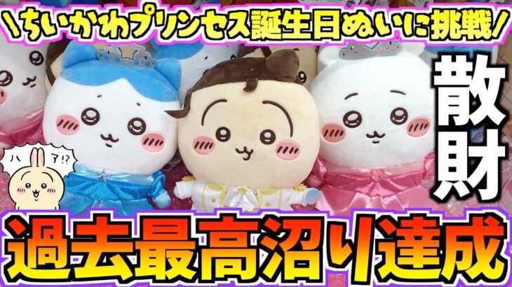 【ちいかわクレゲ】過去最高沼りで引退決定！？ちいかわ最新プライズプリンセス誕生日ぬいぐるみに挑戦【ちいかわクレーンゲーム】【ちいかわグッズ】【chiikawa】【UFOキャッチャー】【ちい活vlog】