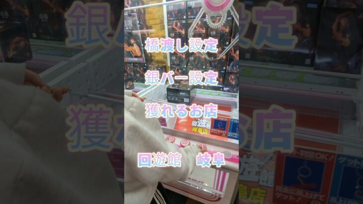 【クレーンゲーム】参考動画 橋渡し 銀バー設定 フィギュア 獲れるお店 優良店 回遊館 岐阜 #クレーンゲーム #ゲームセンター #ufoキャッチャー #クレゲ #ゲーセン #フィギュア #獲り方