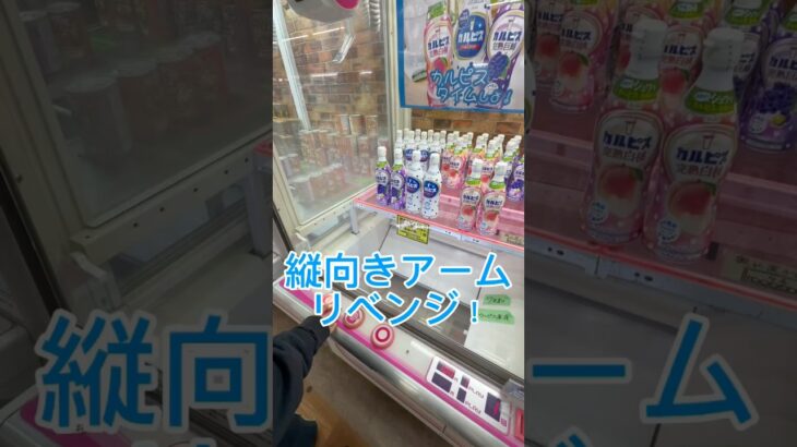 縦向きアームリベンジ！#クレーンゲーム #ufoキャッチャー #ゲームセンター