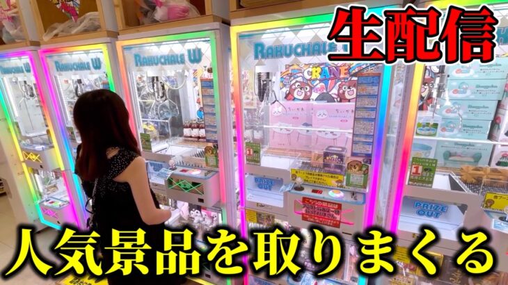 【クレーンゲーム】緊急生配信！！雑談しながら人気景品を取りまくります！【ufoキャッチャー】