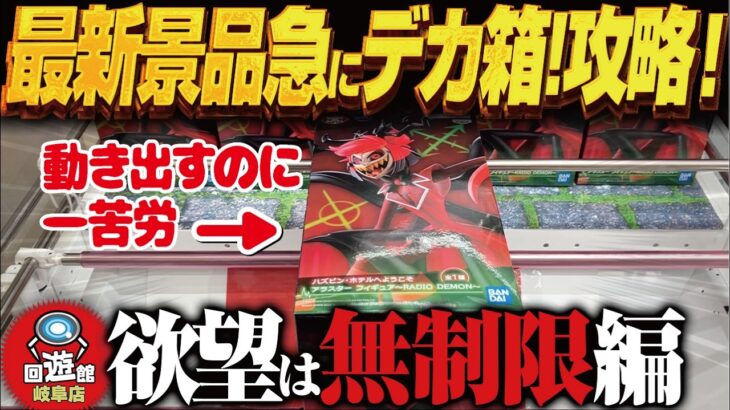 【クレーンゲーム】最新景品！急にデカ箱になった人気者！無制限だし攻略！回遊館岐阜店！