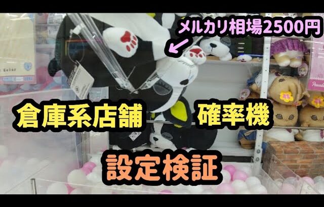 倉庫系クレーンゲーム検証【何度目で確率は来る？】