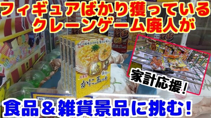 【クレーンゲーム】倉庫系店舗で、クレーンゲーム廃人が食品＆雑貨景品を狙うとこうなります
