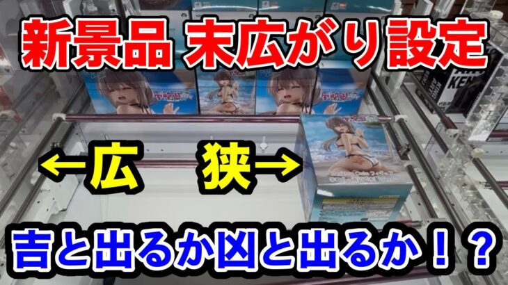 新景品が末広がり設定で展開されていたので挑戦してみたら…【クレーンゲーム】