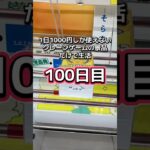 1日1000円しか使えないクレーンゲームの景品だけで生活100日目 #clawmachine #クレーンゲーム #ゲームセンター #ufoキャッチャー #ゲーセン #フック設定
