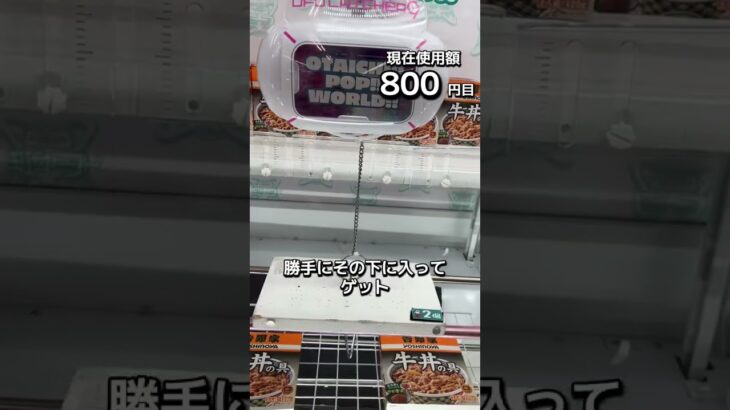 1日1000円しか使えないクレーンゲームの景品だけで生活108日目 #clawmachine #クレーンゲーム #ゲームセンター #ufoキャッチャー #ゲーセン #フック設定