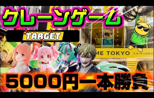 【5000円チャレンジ】｢何も出来ないのはもう嫌なんだ…｣取れなきゃ終了!!ヤラセなしの真剣勝負!!! LIVE IN ME TOKYO SHINJUKU #クレーンゲーム #UFOキャッチャー
