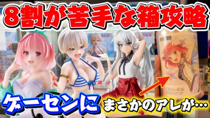 【クレーンゲーム】最新プライズフィギュア攻略！8割が苦手なDesKtop Cuteフィギュア＆五等分のトヨアリイベント限定だった900円自販機に挑戦 ！【キャロム坂戸】