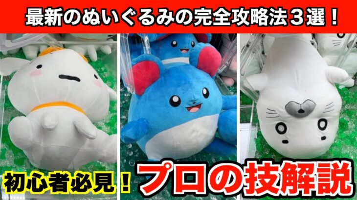 【マリルなど】クレーンゲームでポケモンなどの新作ぬいぐるみをGETする必勝法３選！