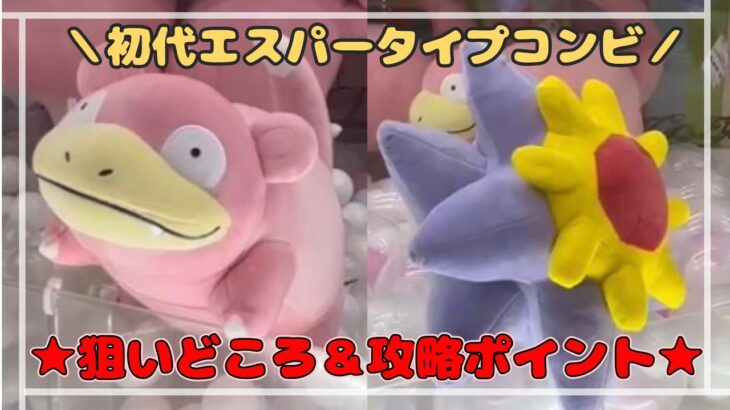 【初代エスパー】スターミー・ヤドンはここ狙ってGETしよう！！　#ポケモン #pokemon #ぬいぐるみ #クレーンゲーム