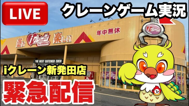 【クレーンゲームLIVE】巨大ゲーセン！？iクレーン新発田店から緊急生配信！クレーンゲーム実況