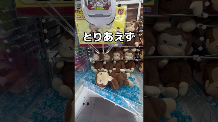 おさるのジョージ大作戦#UFOキャッチャー #クレーンゲーム  #ゲームセンター #攻略 #shorts  #youtubeshorts