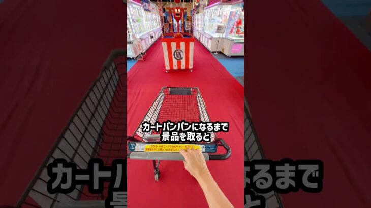 プロが巨大カートパンパン取るのに何分かかるか生配信でチャレンジしたら奇跡が起きた！ #shorts #クレーンゲーム #ufoキャッチャー # ゲーセン #ゲームセンター #arcade