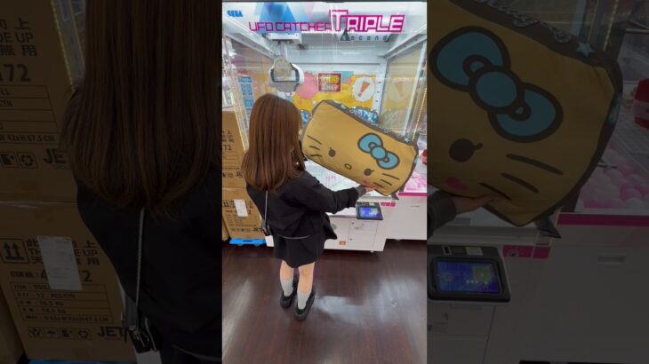 この景品を狙ったら衝撃な結末に… #クレーンゲーム #ufoキャッチャー #ぬいぐるみ #サンリオ