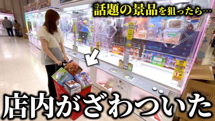 【クレーンゲーム】衝撃⁉︎話題の景品を狙ったら散財しすぎてまさかの結末になりました…【ufoキャッチャー】