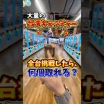 【ゲーセン】大量の台湾キャッチャーを全台やったら景品何個取れるのか検証してみたんだけど、、(クレーンゲーム)
