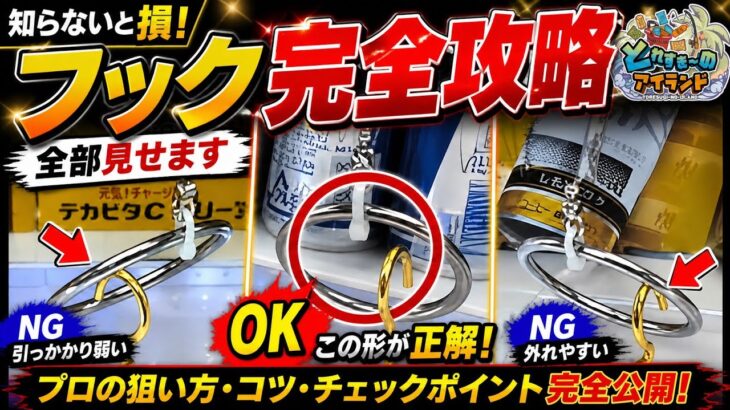 フック設定、これ知らないと一生取れません…とれすぎーのアイランド【クレーンゲーム】