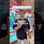 1,000円で景品2つ取れるのか！？#ゲームセンター #クレーンゲーム #ufoキャッチャー