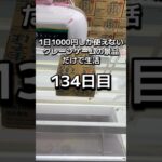 1日1000円しか使えないクレーンゲームの景品だけで生活134日目 #clawmachine #クレーンゲーム #ゲームセンター #ufoキャッチャー #ゲーセン #フック設定