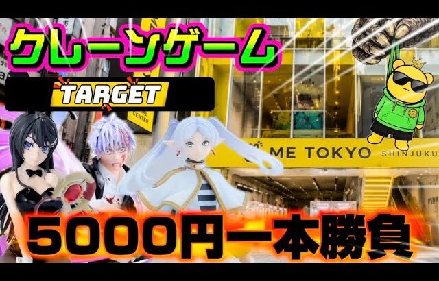【5000円チャレンジ】再販、再販、再販…じゃない! 取れなきゃ終了!!ヤラセなしの真剣勝負!!! LIVE IN ME TOKYO SHINJUKU #クレーンゲーム #ufoキャッチャー