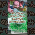 【クレーンゲーム】6/6 ラウンドワンでざわざわ森のがんこちゃんののんびりおやすみBIGぬいぐるみのがんぺーちゃんを3手で簡単に取る取り方のコツをお見せします！ #shorts