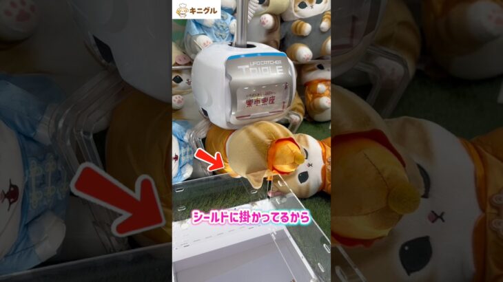 【クレゲ神業】シールドにかかったら大チャンス！神技「くるりんぱ」でぬいぐるみを一発ゲットする瞬間がヤバい✨ #shorts