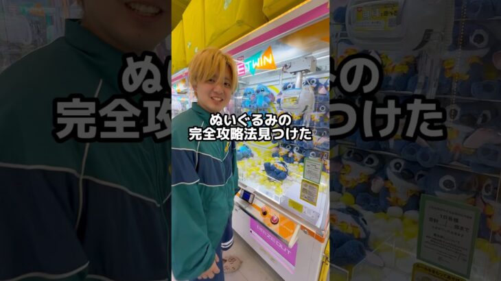 ぬいぐるみの完全攻略法見つけた💯#クレーンゲーム #ゲームセンター #ゲーセン #ufoキャッチャー #clawmachine