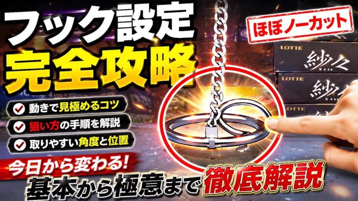 フック設定完全攻略！成功率が激変する狙い方【クレーンゲーム】