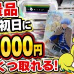 【クレーンゲーム】プライズフィギュア狙って予算3000円で新景品いくつ取れるかチャレンジ！