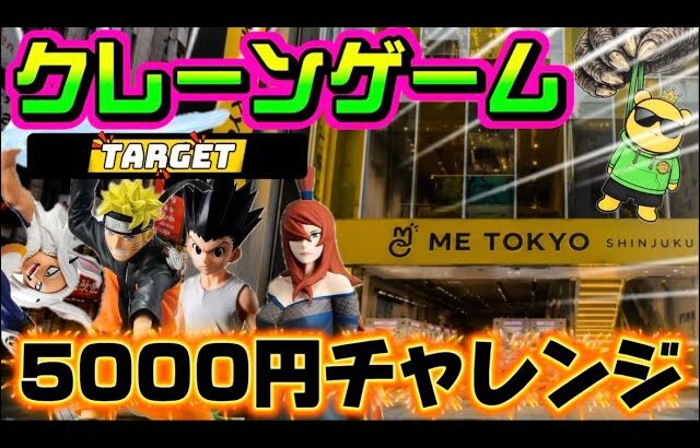 【5000円チャレンジ】水影、ゴン、ナルトは特に欲しい… LIVE IN ME TOKYO SHINJUKU #クレーンゲーム #ufoキャッチャー