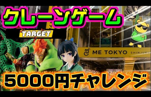 【5000円チャレンジ】ドラゴンボールと薬屋となんかとる LIVE IN ME TOKYO SHINJUKU #クレーンゲーム #ufoキャッチャー